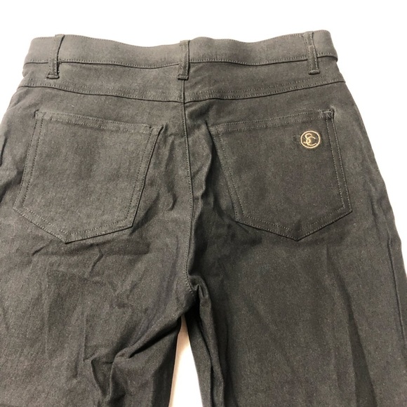 NWOT Simon Chang Black Capri Pants Size 0 - Picture 4 of 8